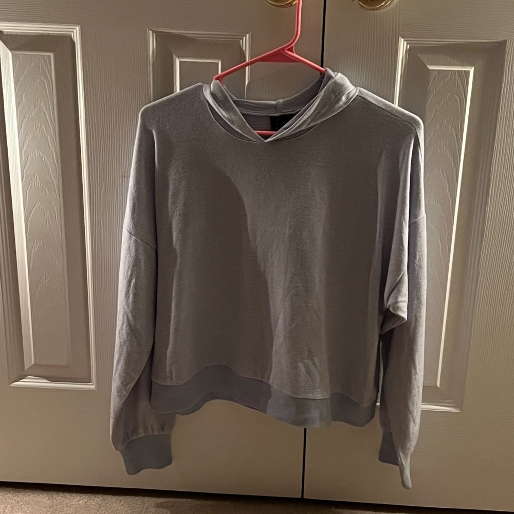 XS Light blue/gray lightweight hoodie